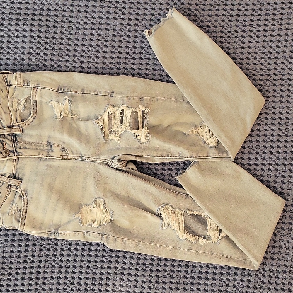 American Eagle Jegging, Size 4 X-Short, Light Blue Wash